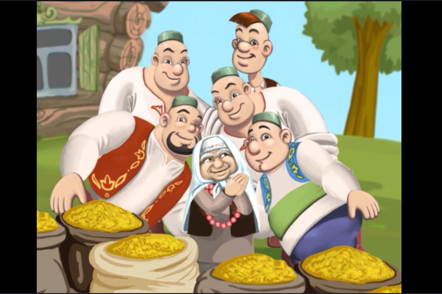 Татарский мультфильм золотые зёрнышки
